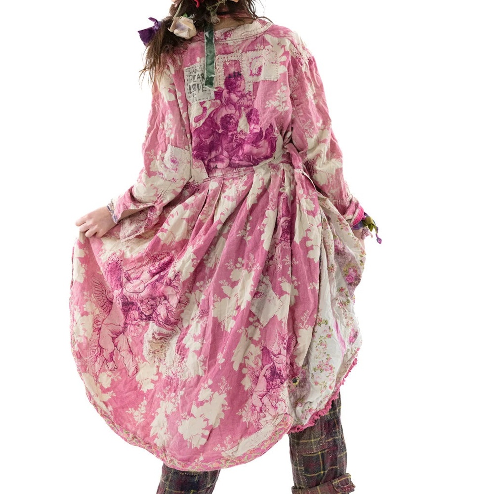 Magnolia Pearl Emmet Jacket Floral Cherubs Roses Floral in Valleygirl
